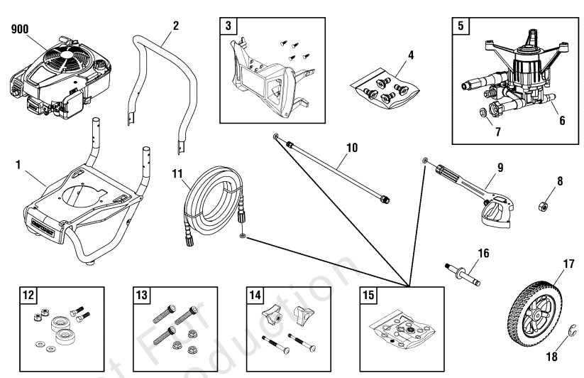 BRUTE power washer 020554 parts